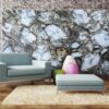 Petrified Wood White Leather Finish - Image 2