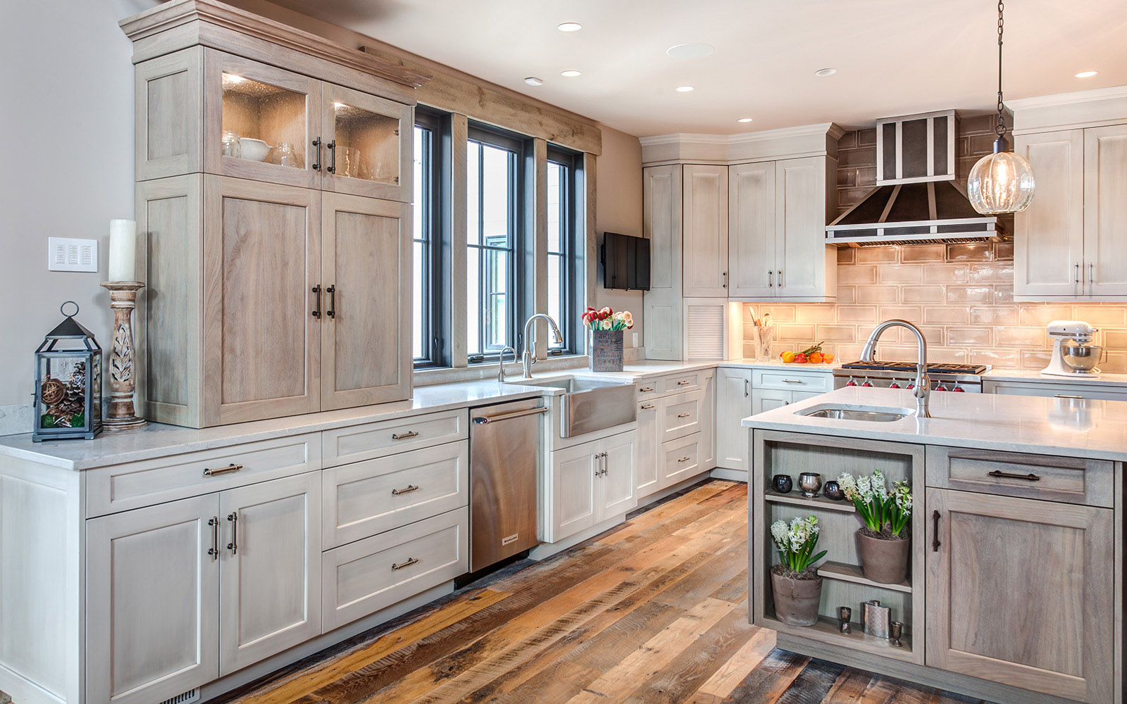 Shaker/Arlington Rift Cut White Oak Driftwood w/Black Glaze | Absolute Kitchen & Granite